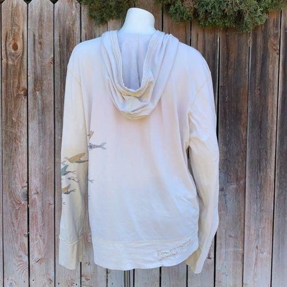 Evolution Lonesome George Galapagos Zippered Hoodie w Fish - Picture 2 of 8